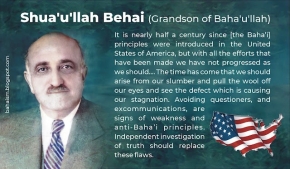 Shua Ullah Behai on the lack of progress of the Baha'i Faith in America