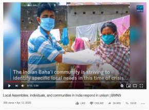 State Government bans photography during distribution of food packets but shameless Baha'is don't want to miss the Photo Opportunity!